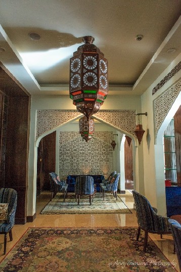 The entrance to one of the Khyber lounge areas.